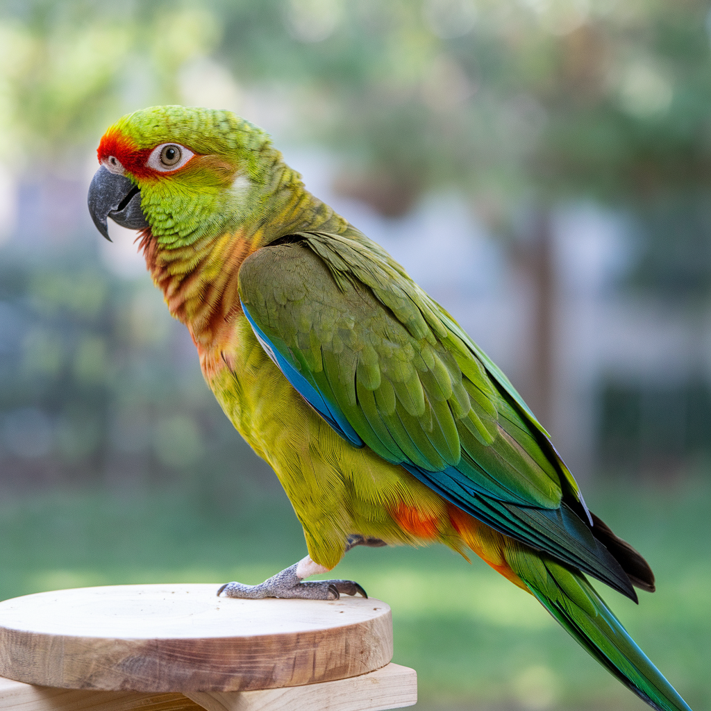 Why do parrots stand on one leg