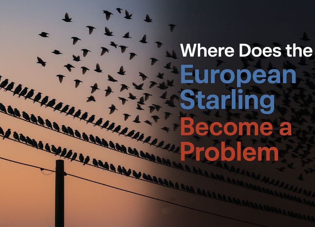 when does the European Starling become a problem 