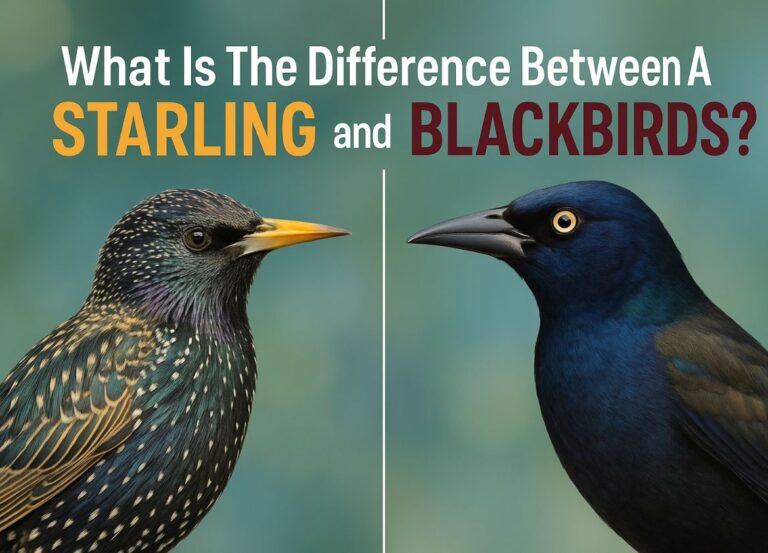 What Is The Difference Between A Starling And Blackbirds