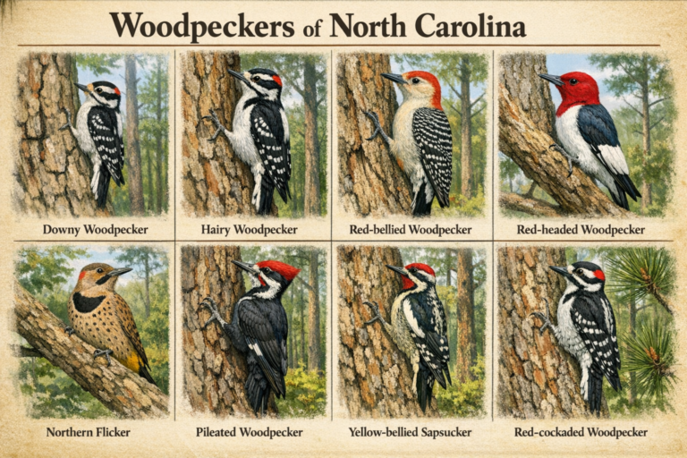 8 Species Of Woodpeckers In North Carolina